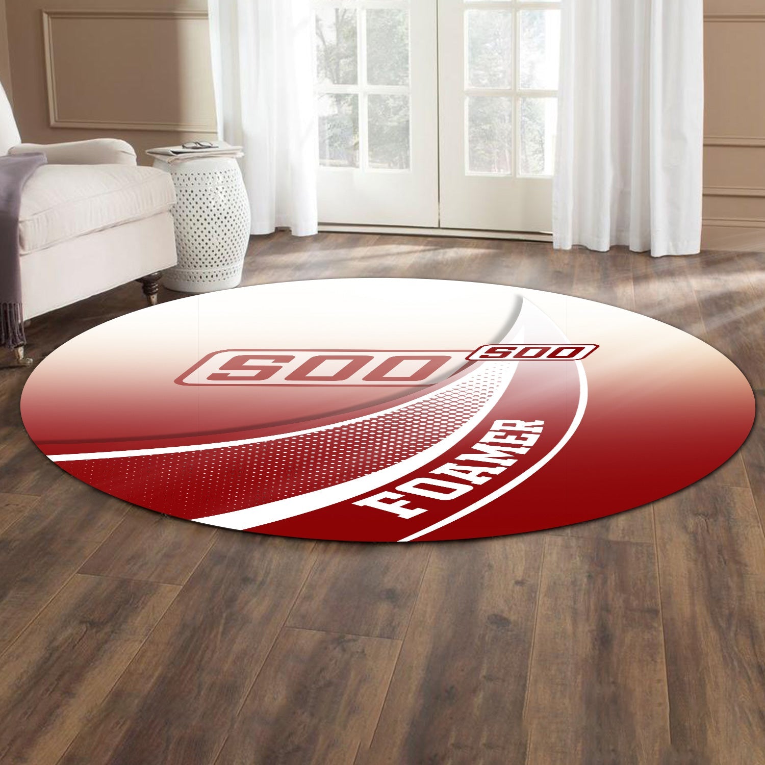 Railspirit Soo Line Railroad Round Mat Railway-Themed Style Mat Gift Idea For Trainspotter