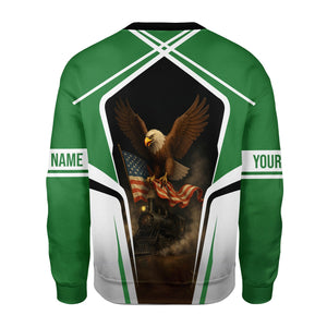 Railspirit Personalized Burlington Northern Railroad Sweatshirt American Eagle Vintage Train Shirt