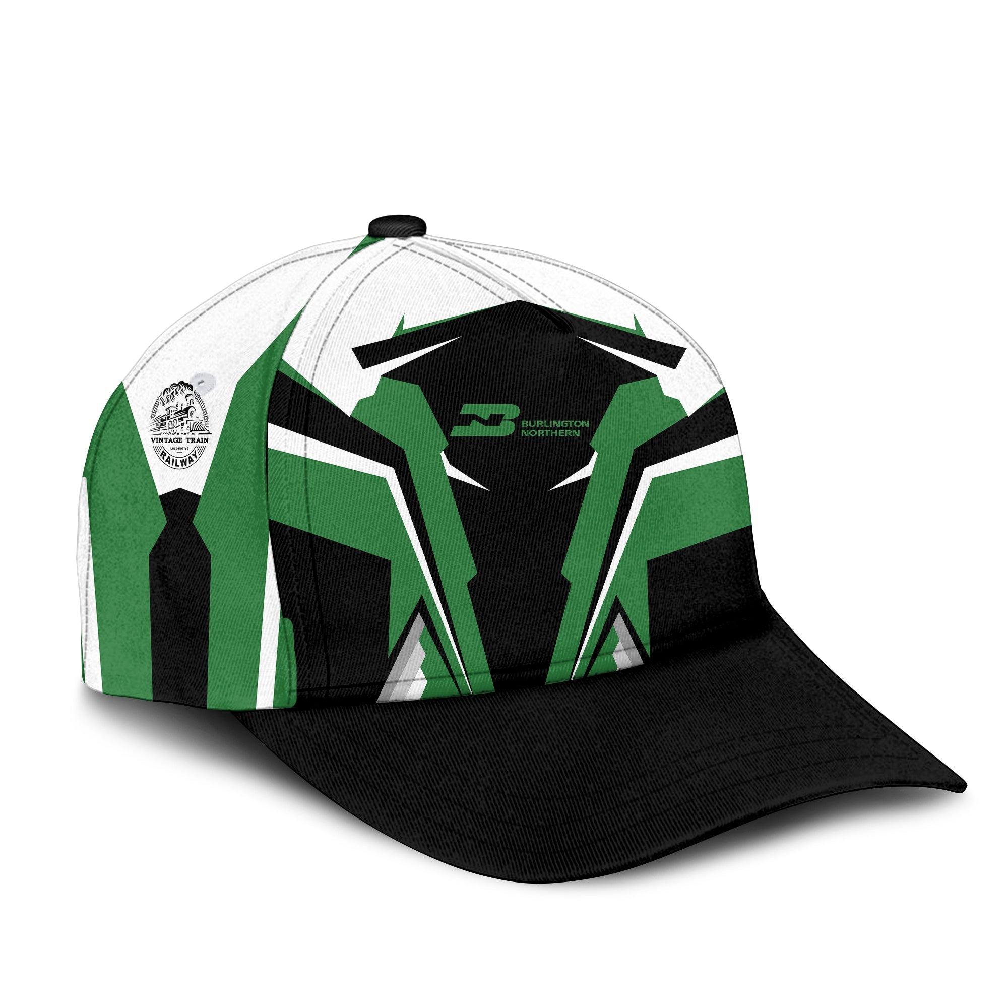 Railspirit Burlington Northern Railroad Classic Cap Strong Line Style Cap All Over Print