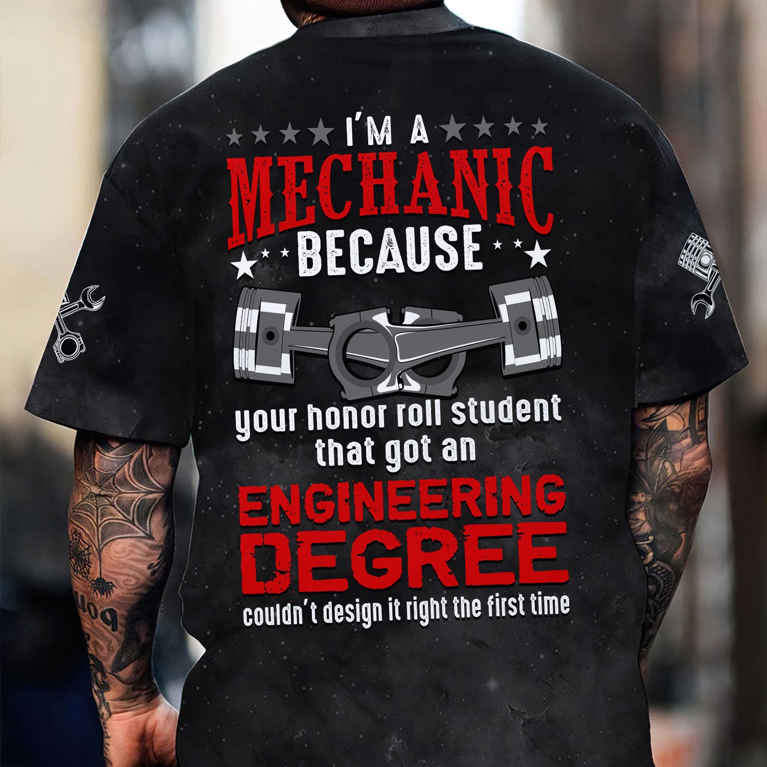 Personalized Mechanic Shirt, Custom 'I'm a Mechanic' Shirt for Engineers & Mechanics, Funny Engineer Gift, Custom Name Available