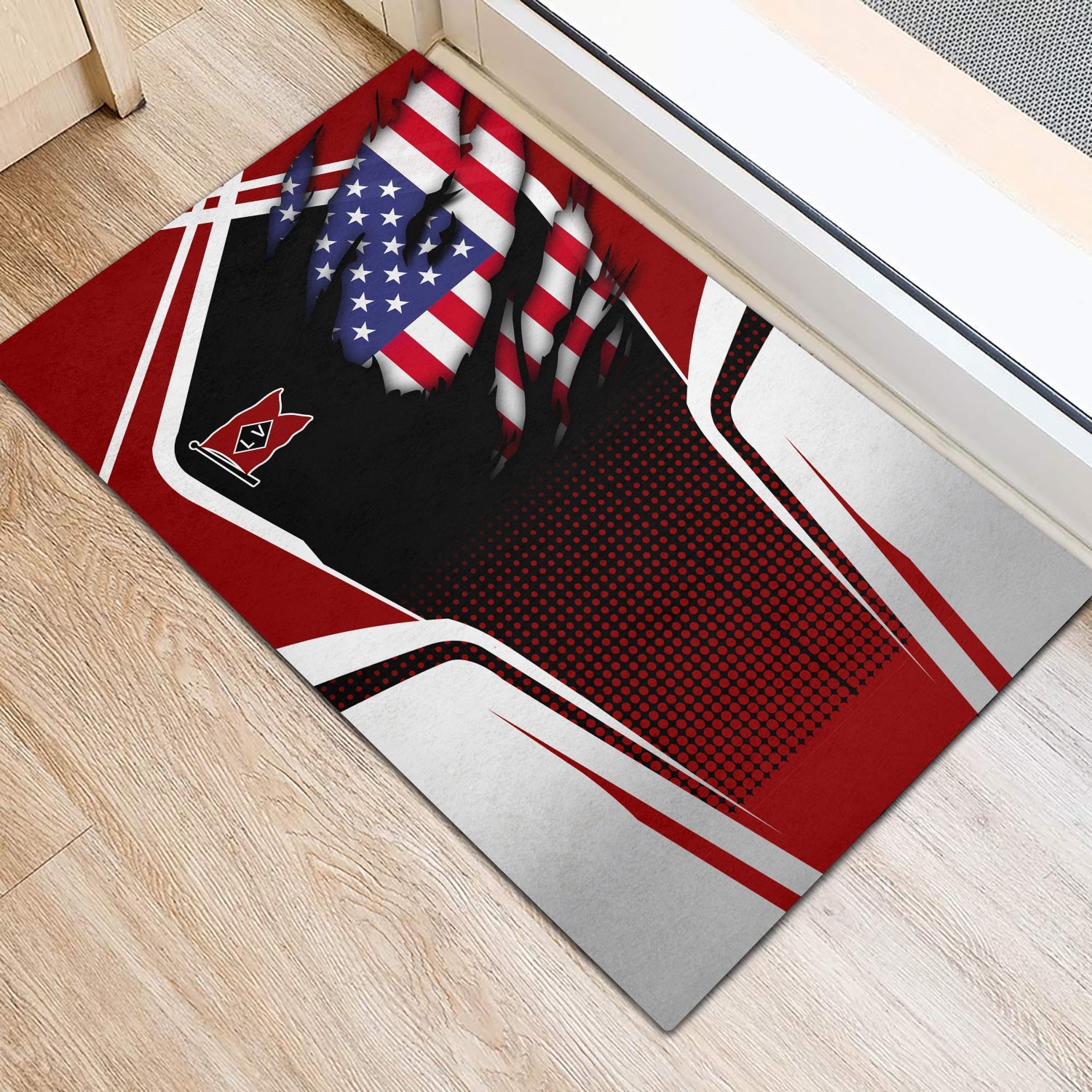 Railspirit Personalized Lehigh Valley Railroad Doormat American Vintage All Over Printed Door Mat