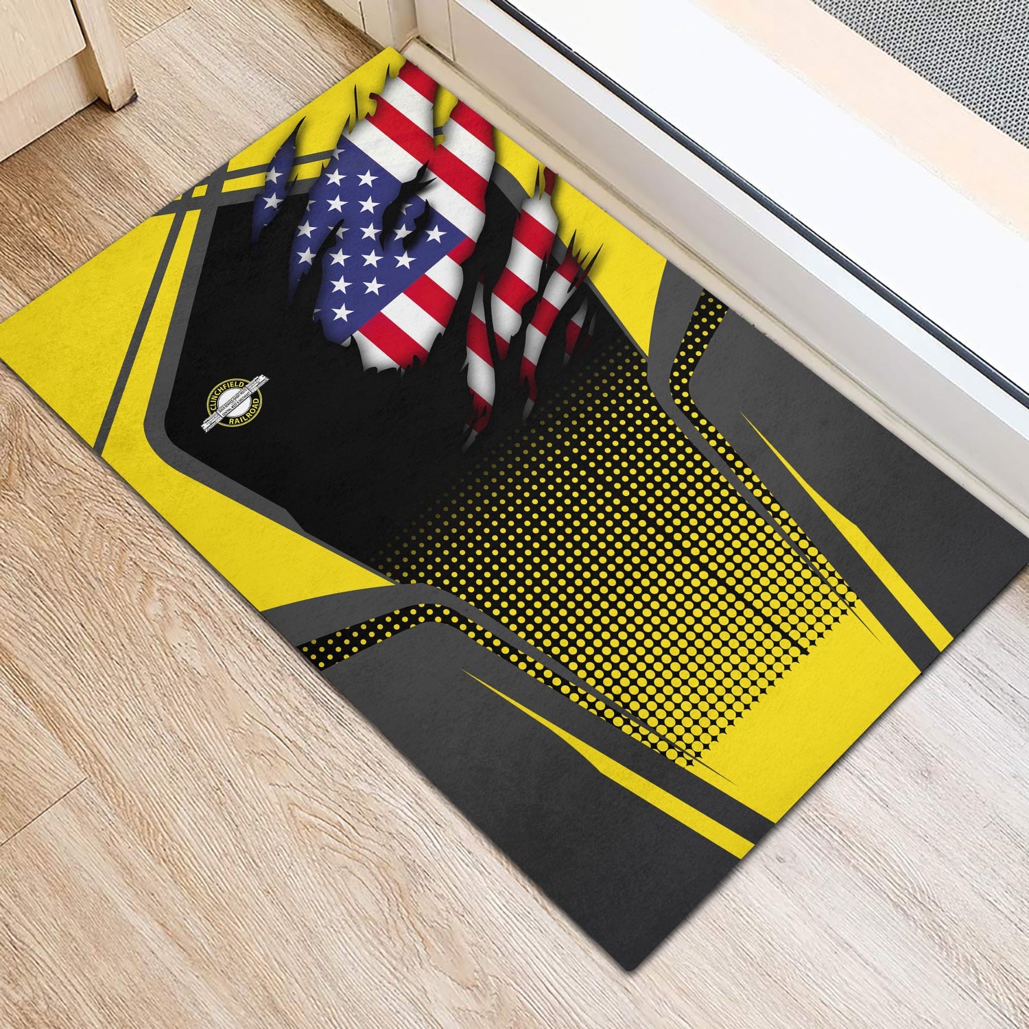 Railspirit Personalized Clinchfield Railroad Doormat American Vintage All Over Printed Door Mat