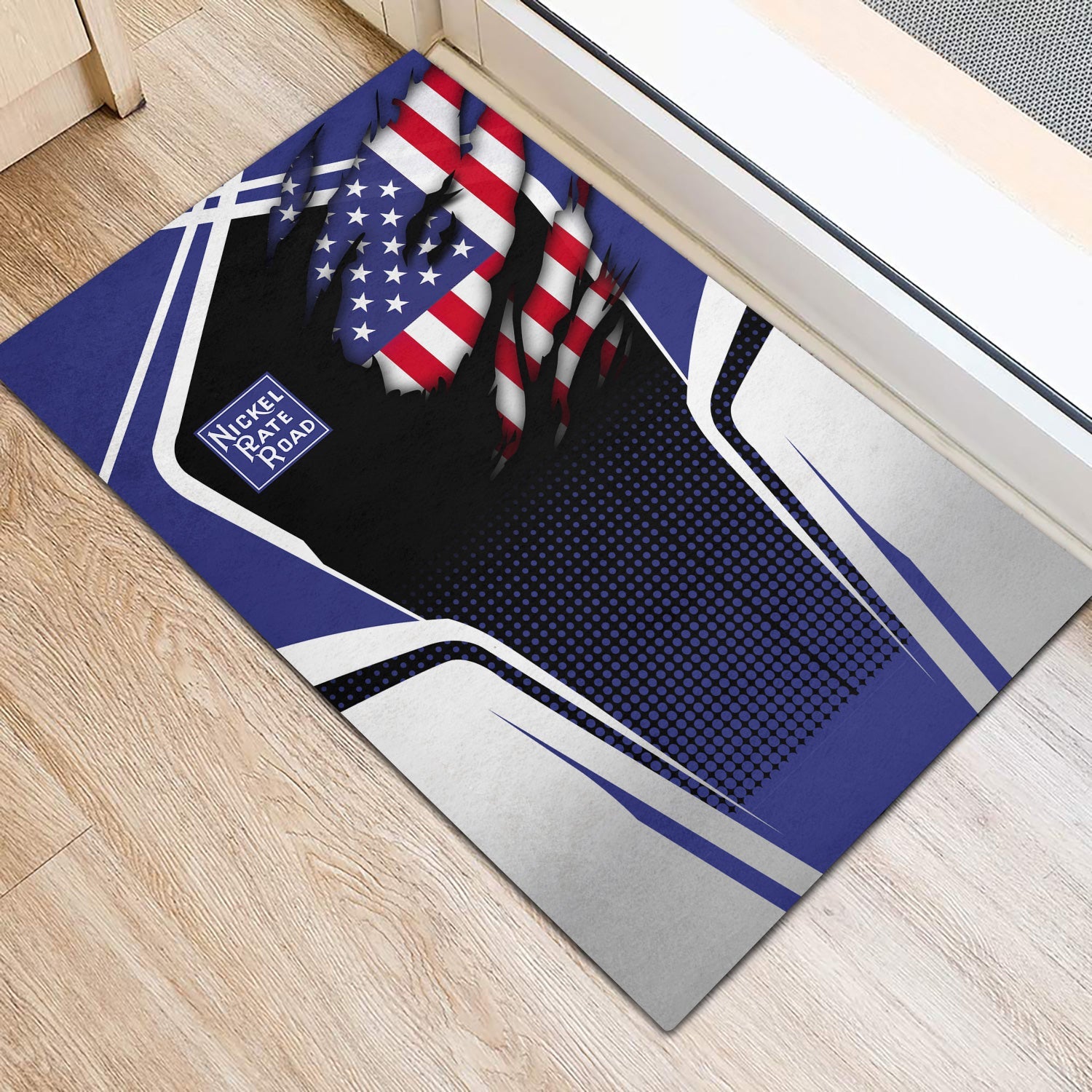 Railspirit Personalized New York, Chicago and St. Louis Railroad Doormat American Vintage Nickel Plate Road All Over Printed Door Mat