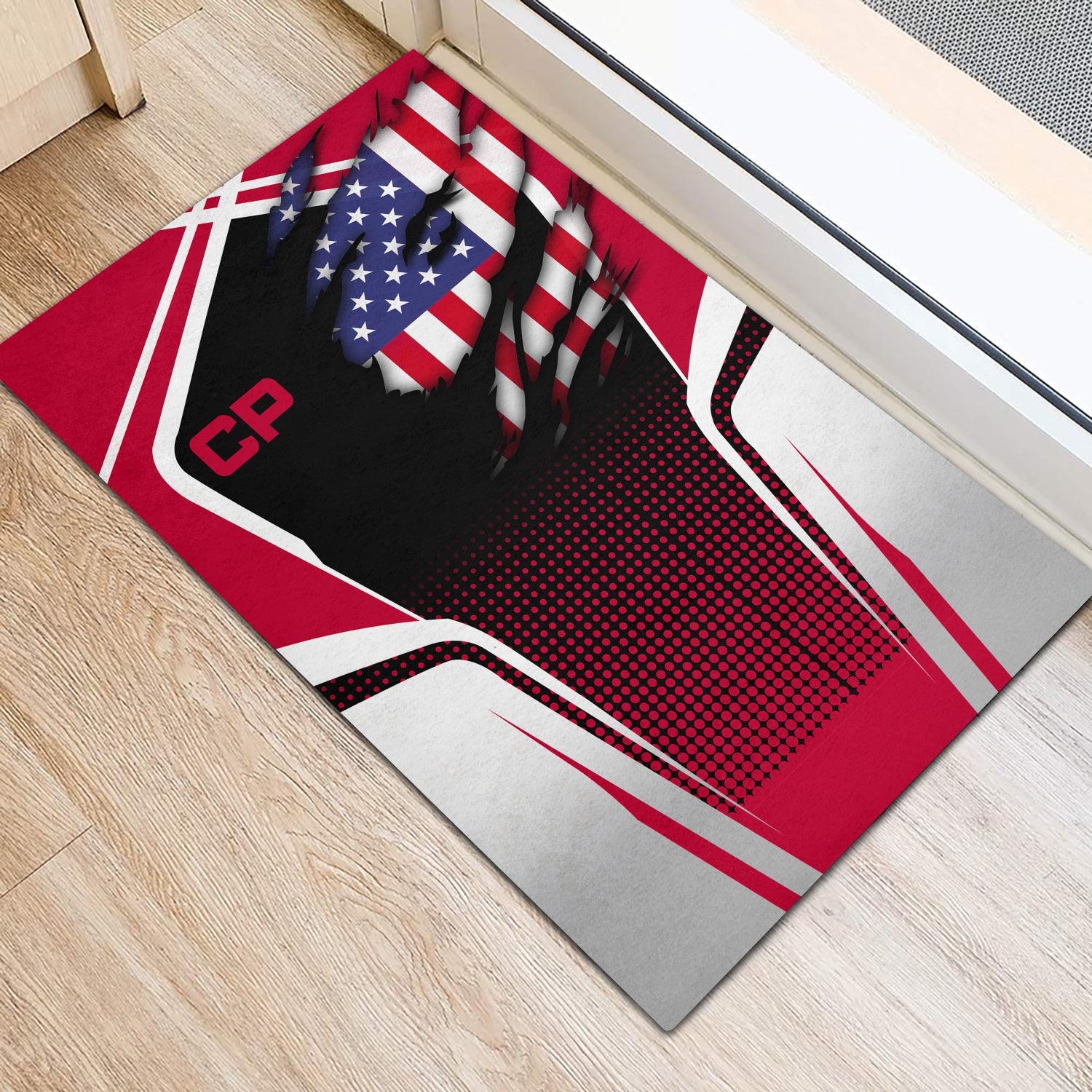 Railspirit Personalized Canadian Pacific Railroad Doormat American Vintage All Over Printed Door Mat
