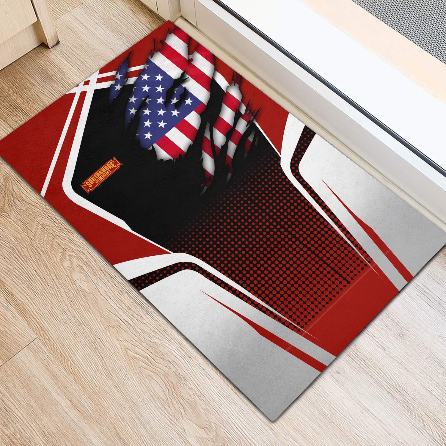 Railspirit Personalized Chicago South Shore and South Bend Railroad Doormat American Vintage All Over Printed Door Mat