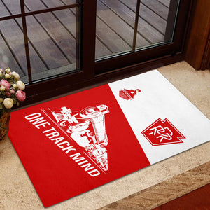 Railspirit Personalized Pennsylvania Railroad Doormat One Track Mind Mat Gift Idea For Train Lover