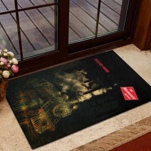 Railspirit Personalized Chicago, Milwaukee, St. Paul and Pacific Railroad Doormat Vintage Train Art Style Milwaukee Road Mat For Locomotive Fans