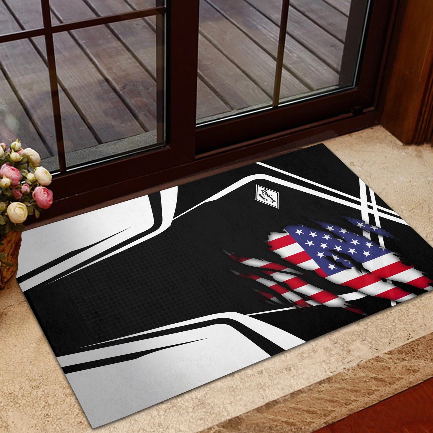 Railspirit Personalized Reading Railroad Doormat American Vintage All Over Printed Door Mat