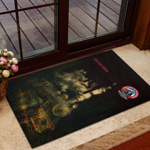 Railspirit Personalized Durango And Silverton Narrow Gauge Railroad Doormat Vintage Train Art Style Mat For Locomotive Fans
