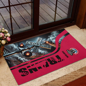 Railspirit Personalized Durango And Silverton Narrow Gauge Railroad Doormat Railroad Crossing Sign Mat All Over Print