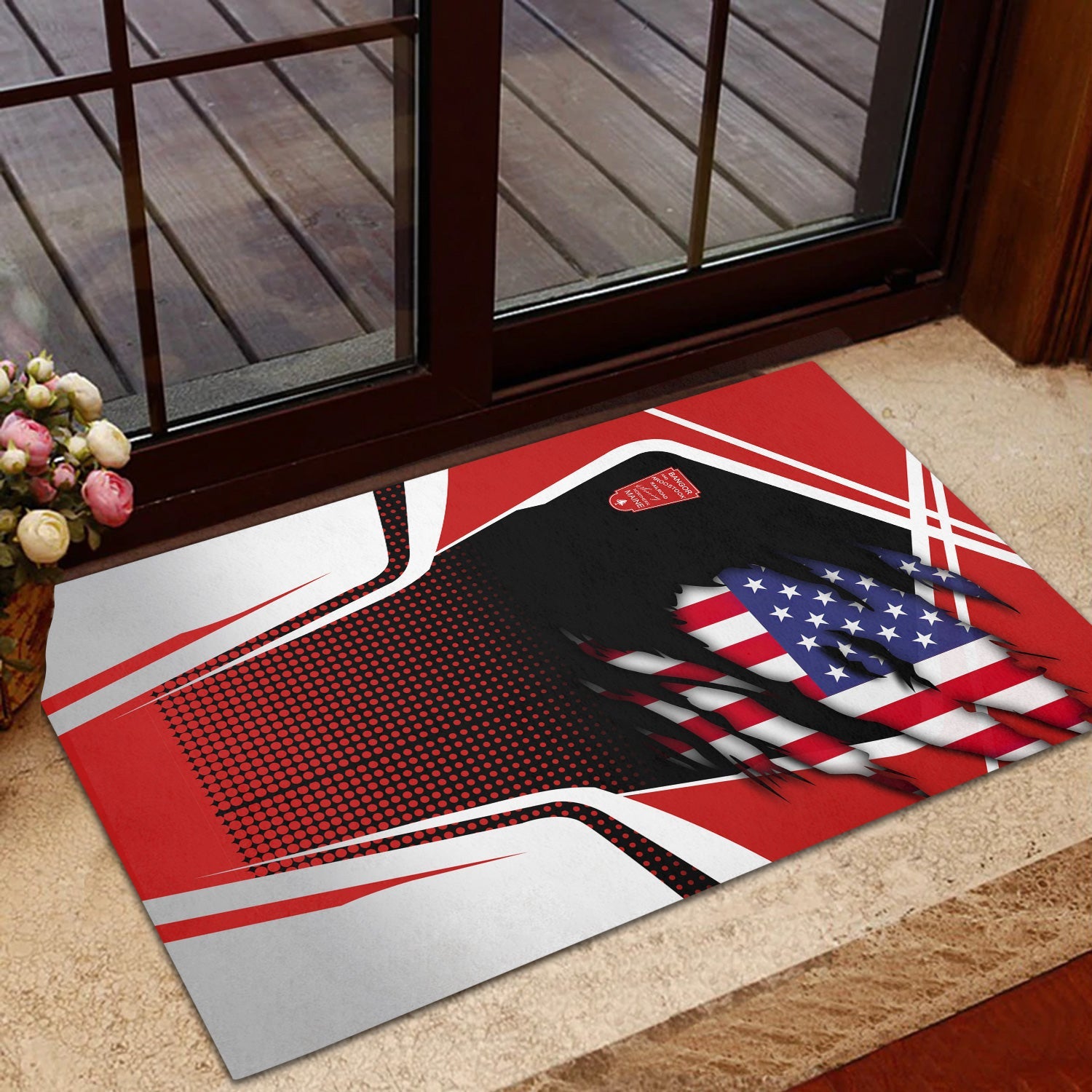 Railspirit Personalized Bangor And Aroostook Railroad Doormat American Vintage All Over Printed Door Mat