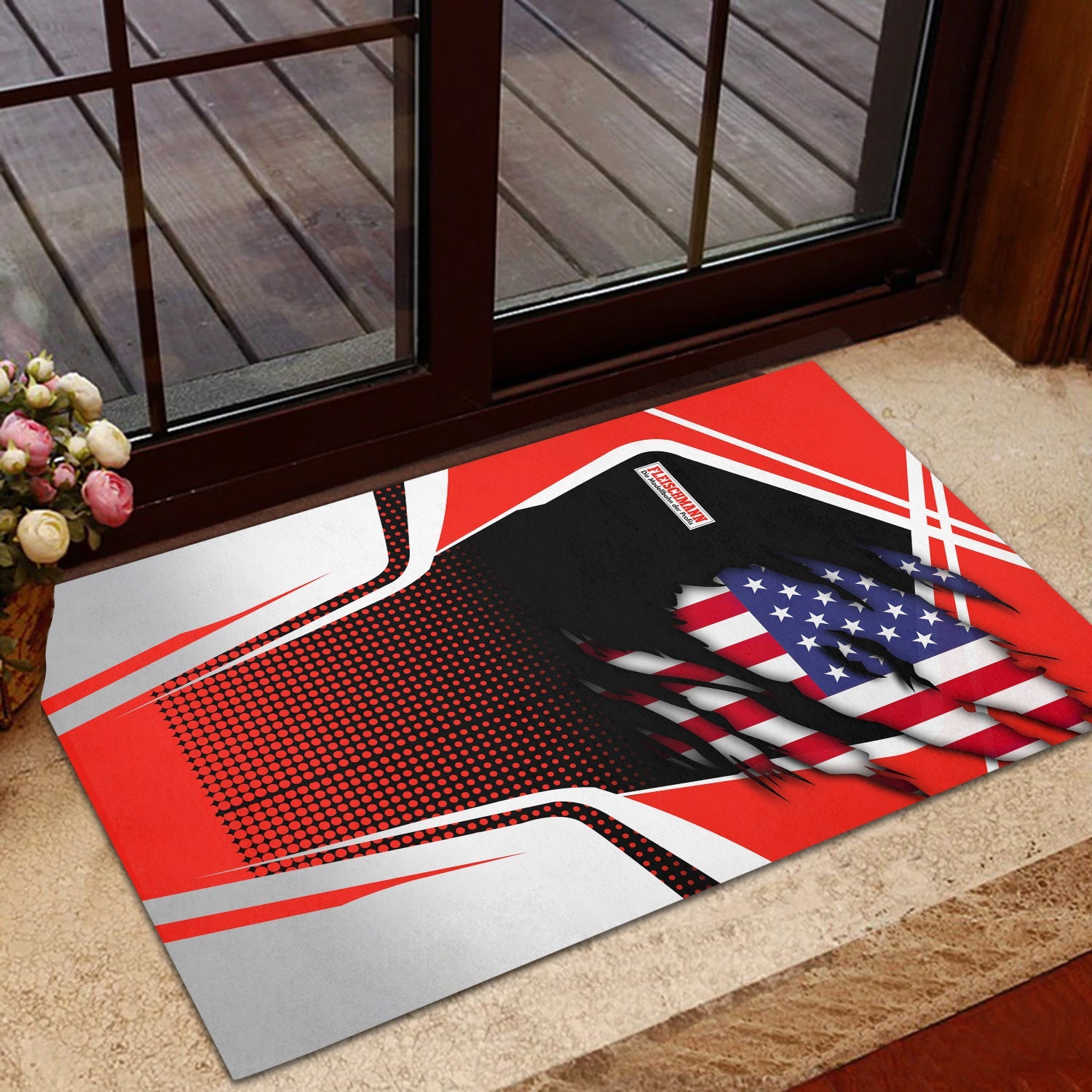 Railspirit Personalized Fleischmann And Western Railroad Doormat American Vintage All Over Printed Door Mat