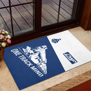 Railspirit Personalized Duluth, Winnipeg and Pacific Railway Doormat One Track Mind Mat Gift Idea For Train Lover