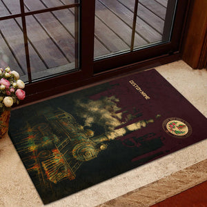 Railspirit Personalized London, Midland and Scottish Railway Doormat Vintage Train Art Style Mat For Locomotive Fans