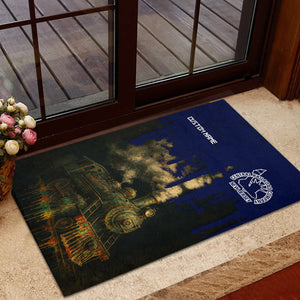 Railspirit Personalized Jersey Central Railroad Doormat Vintage Train Art Style CNJ Mat For Locomotive Fans