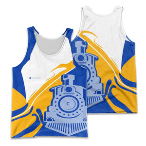 Railspirit Personalized Long Island Railroad Men Tank Top Flame-Inspired Style Shirt Gift Idea For Train Lovers