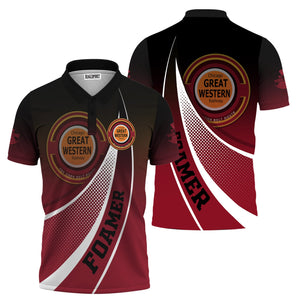 Railspirit Personalized Chicago Great Western Railroad Polo Shirt Railway-Themed Style Shirt Gift Idea For Trainspotter