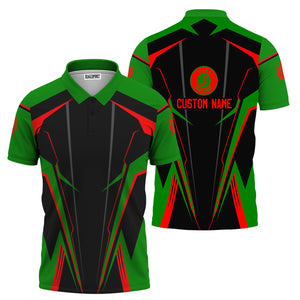 Railspirit Personalized Elgin Joliet And Eastern Railroad Polo Shirt Lightning-Edge Design Train Shirt For Railroad Lovers