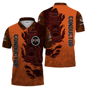 Railspirit Personalized Bessemer And Lake Erie Railroad Polo Shirt Blazing Style with Custom Position Train Shirt