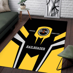 Railspirit Personalized Bessemer And Lake Erie Railroad Area Rug Custom Year Railroader Rug Gift Idea For Train Lover