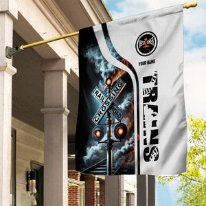 Railspirit Personalized Bessemer And Lake Erie Railroad Garden Flag Railroad Crossing Sign Flag All Over Print