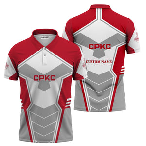 Railspirit Personalized Canadian Pacific Kansas City Polo Shirt Engine-Inspired Style CPKC Train Shirt for Railroad Fanatic