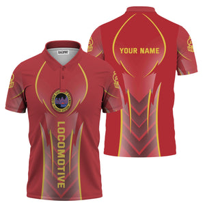 Railspirit Personalized Florida East Coast Railway Polo Shirt Striking Line Style Train Shirt For Locomotive Lovers