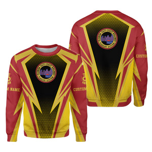 Railspirit Personalized Florida East Coast Railway Sweatshirt Lightning Graphic Style Shirt Gift Idea For Train Lover