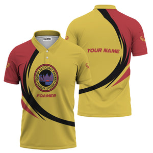 Railspirit Personalized Florida East Coast Railway Polo Shirt Unique Graphic Style Shirt For Train Enthusiasts