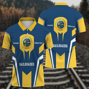 Railspirit Personalized Alaska Railroad Polo Shirt Custom Year Railroader Shirt Gift Idea For Train Lover