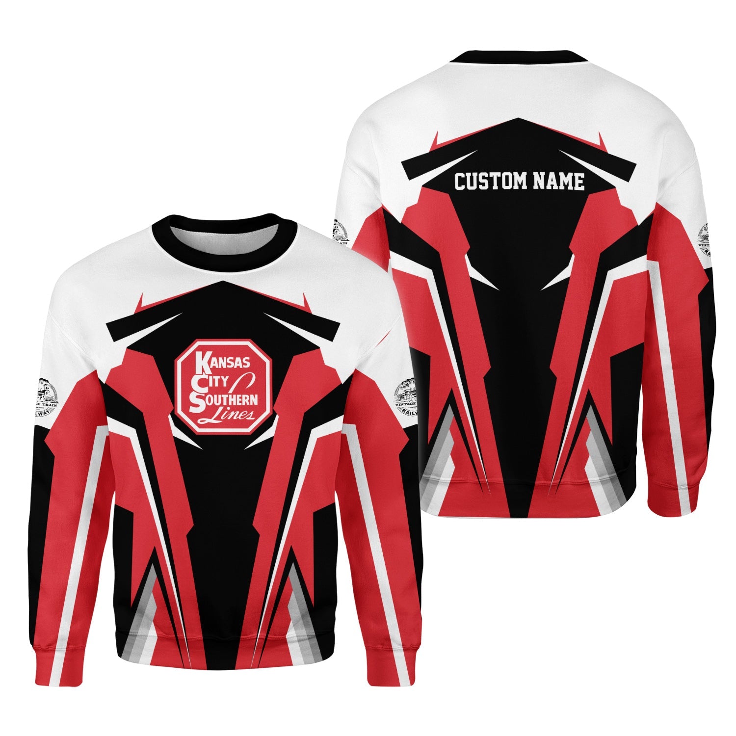 Railspirit Personalized Kansas City Southern Sweatshirt Strong Line Style Train Unisex Shirt All Over Print