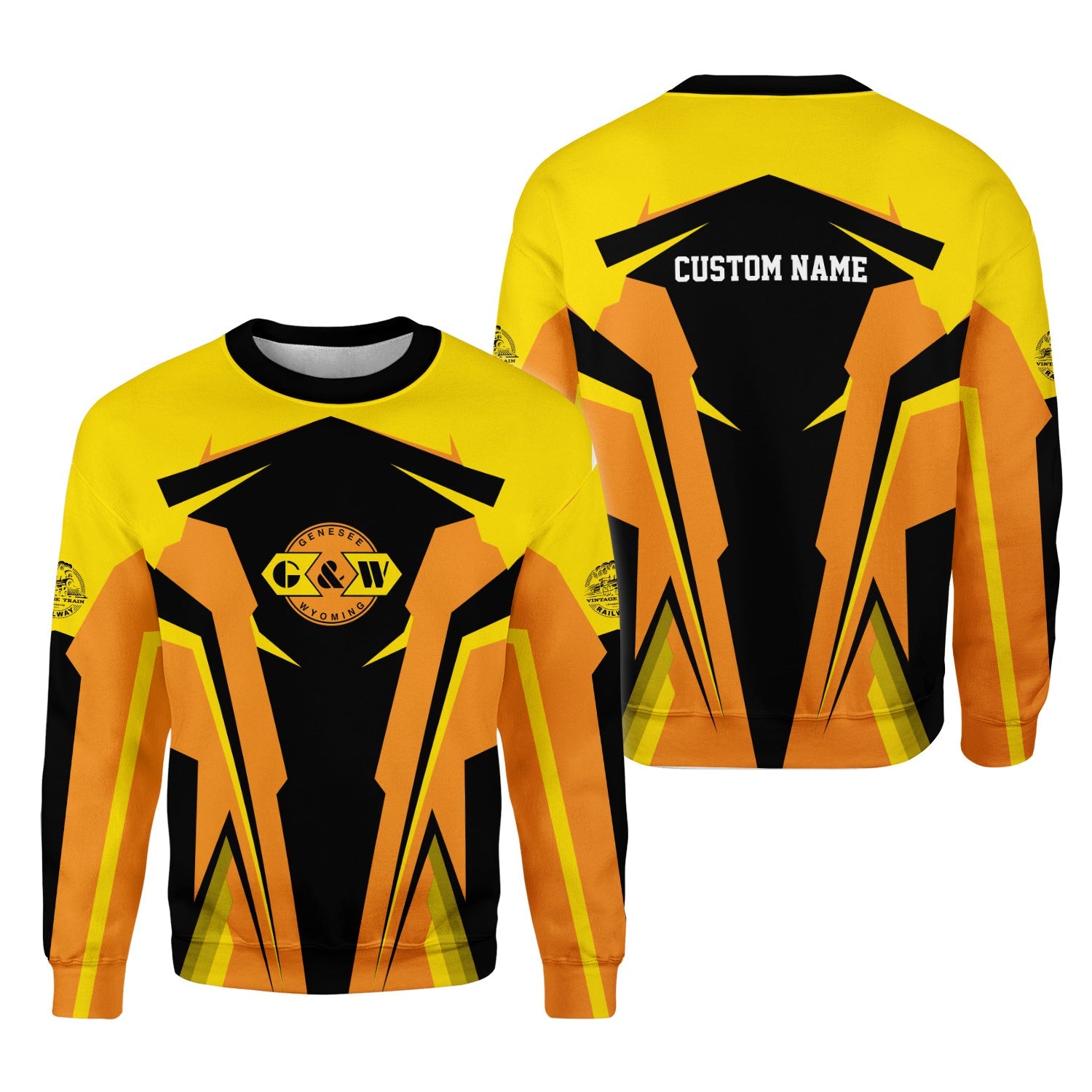 Railspirit Personalized Genesee & Wyoming Inc. Railroad Sweatshirt Strong Line Style Train Unisex Shirt All Over Print