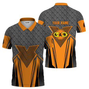 Railspirit Personalized Genesee & Wyoming Inc. Railroad Polo Shirt Rugged Steel Vibes Train Shirt All Over Print