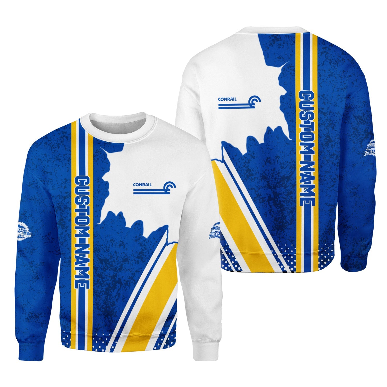 Railspirit Personalized Conrail Railroad Sweatshirt All Over Printed Unisex Shirt
