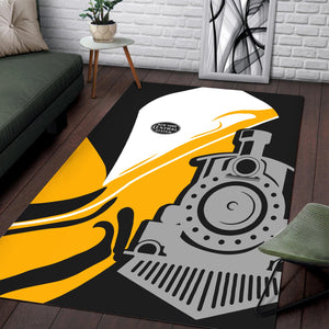 Railspirit New York Central Railroad Area Rug Flame-Inspired Style Rug Gift Idea For Train Lovers