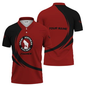 Railspirit Personalized Great Northern Railway Polo Shirt Unique Graphic Style GNR Shirt For Train Enthusiasts