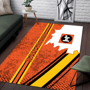 Railspirit Personalized Illinois Central Railroad Area Rug Vintage All Over Printed Rug