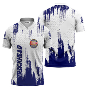 Railspirit Personalized Chicago, Burlington and Quincy Railroad Polo Shirt Paint Impact Design Train Shirt for Trackhead