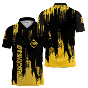 Railspirit Personalized Erie Railroad Polo Shirt Paint Impact Design Train Shirt for Trackhead