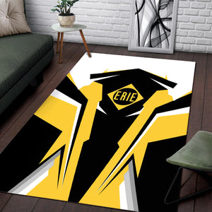 Railspirit Personalized Erie Railroad Area Rug Strong Line Style  Train Area Rug Gift Idea For Train Lover