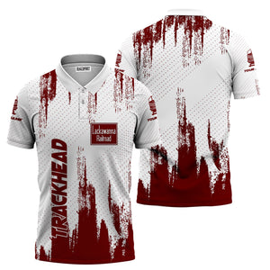 Railspirit Personalized Delaware, Lackawanna and Western Railroad Polo Shirt Paint Impact Design DL&W Train Shirt for Trackhead