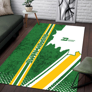 Railspirit Personalized Burlington Northern Railroad Area Rug Vintage All Over Printed Rug