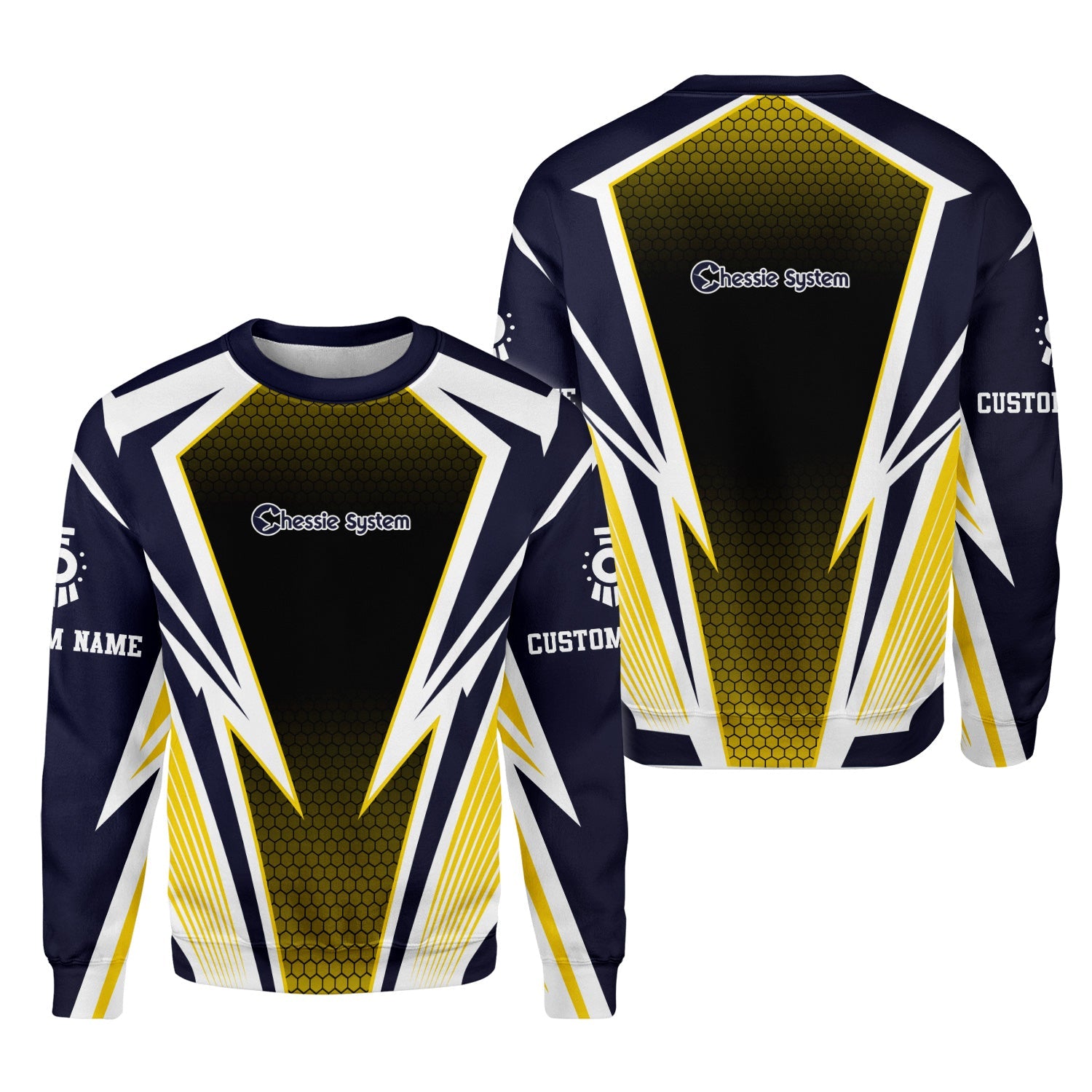 Railspirit Personalized Chessie System Railroad Sweatshirt Lightning Graphic Style Shirt Gift Idea For Train Lover