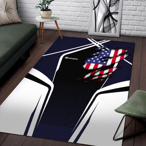 Railspirit Personalized Chessie System Railroad Area Rug American Eagle Vintage Train Rug