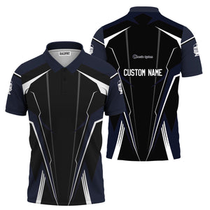 Railspirit Personalized Chessie System Railroad Polo Shirt Lightning-Edge Design Train Shirt For Railroad Lovers