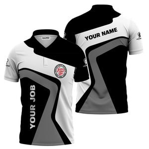 Railspirit Personalized Atlantic Coast Line Railroad Polo Shirt Unique Design with Custom Job Position Train Shirt