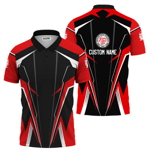 Railspirit Personalized Atlantic Coast Line Railroad Polo Shirt Lightning-Edge Design Train Shirt For Railroad Lovers