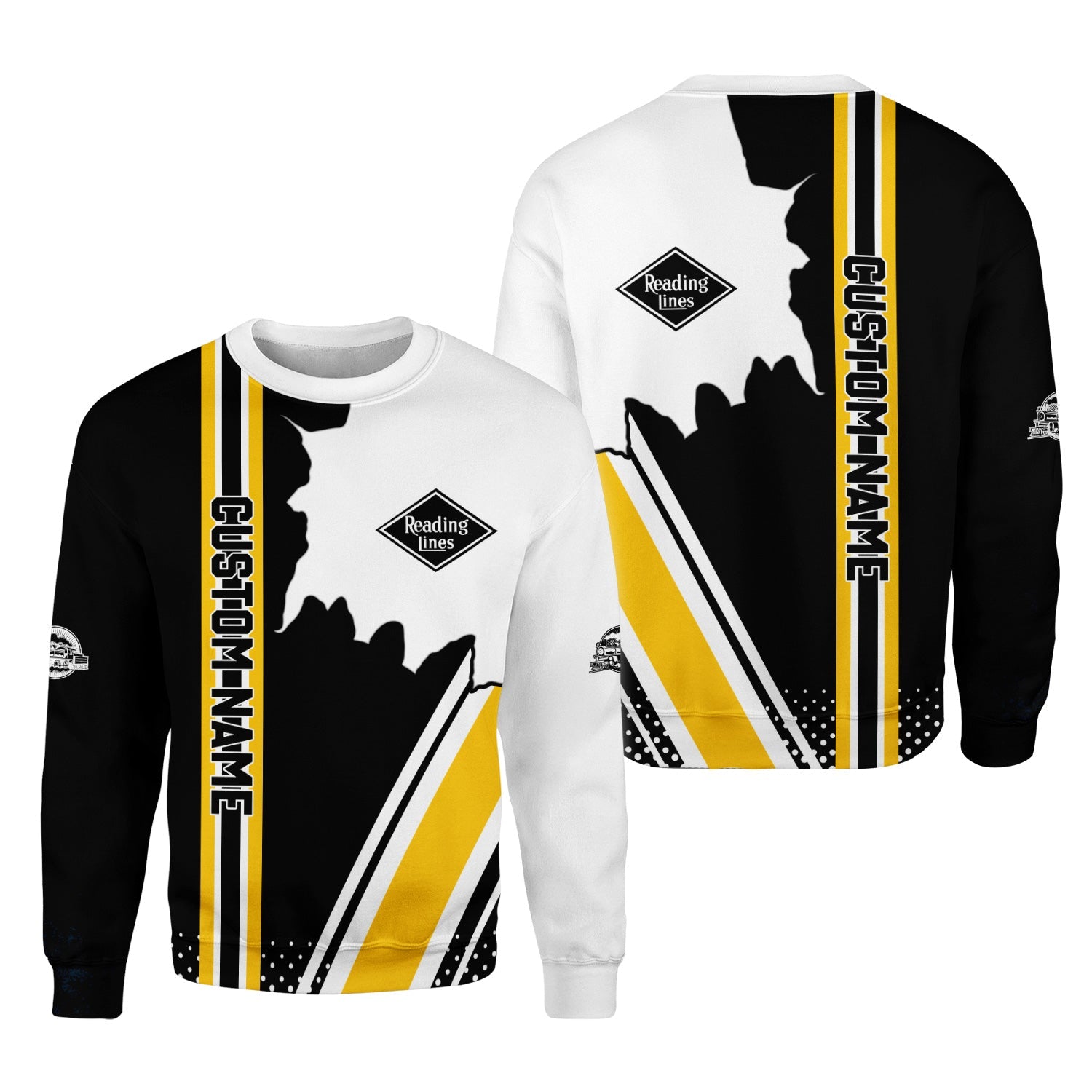 Railspirit Personalized Reading Railroad Sweatshirt All Over Printed Unisex Shirt