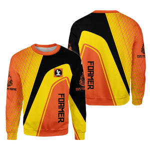 Railspirit Personalized Illinois Central Railroad Sweatshirt Vibrant Striking Style Shirt For Rail Enthusiasts