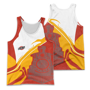 Railspirit Personalized Chicago and North Western Railway Men Tank Top Flame-Inspired Style Shirt Gift Idea For Train Lovers